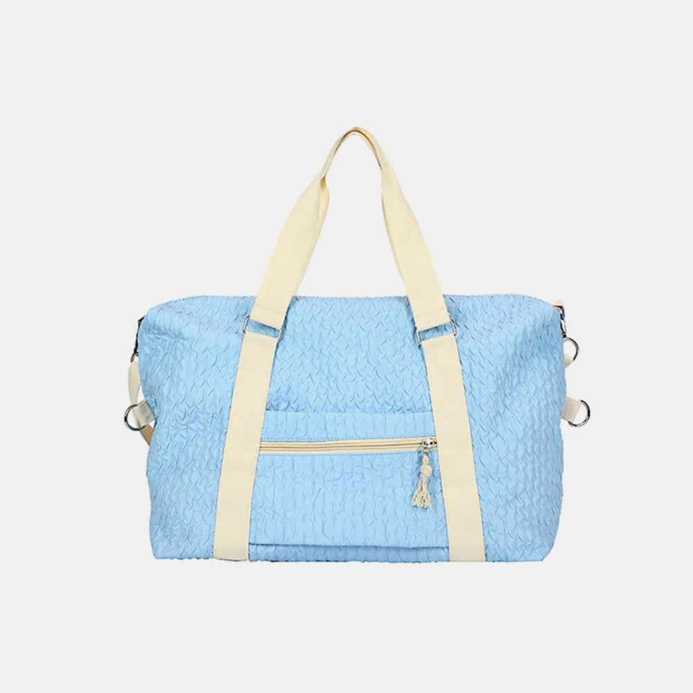 Textured Nylon Travel Bag - travel-bag by Trendsi | Available at Handbags Specialist Headquarter