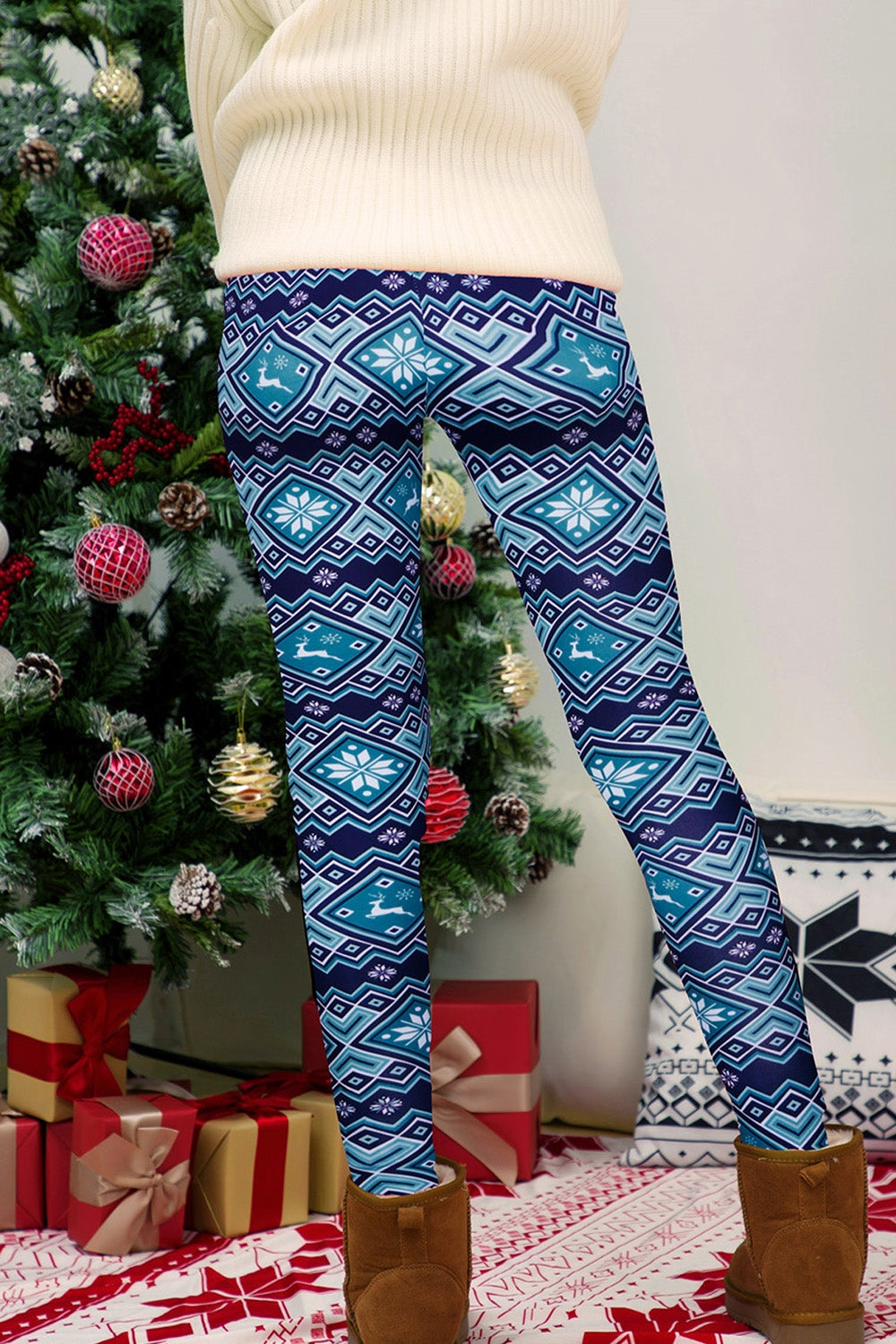 Full Size Geometric Leggings - Leggings by Trendsi | Available at Handbags Specialist Headquarter