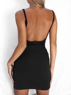 Backless Scoop Neck Bodycon Cami Dress - Maxi Dress by Trendsi | Available at Handbags Specialist Headquarter