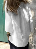 Full Size Round Neck Relaxed Fit Blouse Plus Size - Tops by Trendsi | Available at Handbags Specialist Headquarter