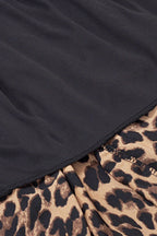 Plus Size Leopard Elastic Waist Midi Skirt -  by Trendsi | Available at Handbags Specialist Headquarter