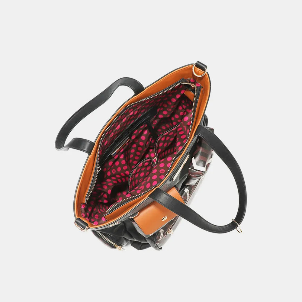 Nicole Lee USA Geometric Pattern Tote Bag - Tote Bag by Trendsi | Available at Handbags Specialist Headquarter