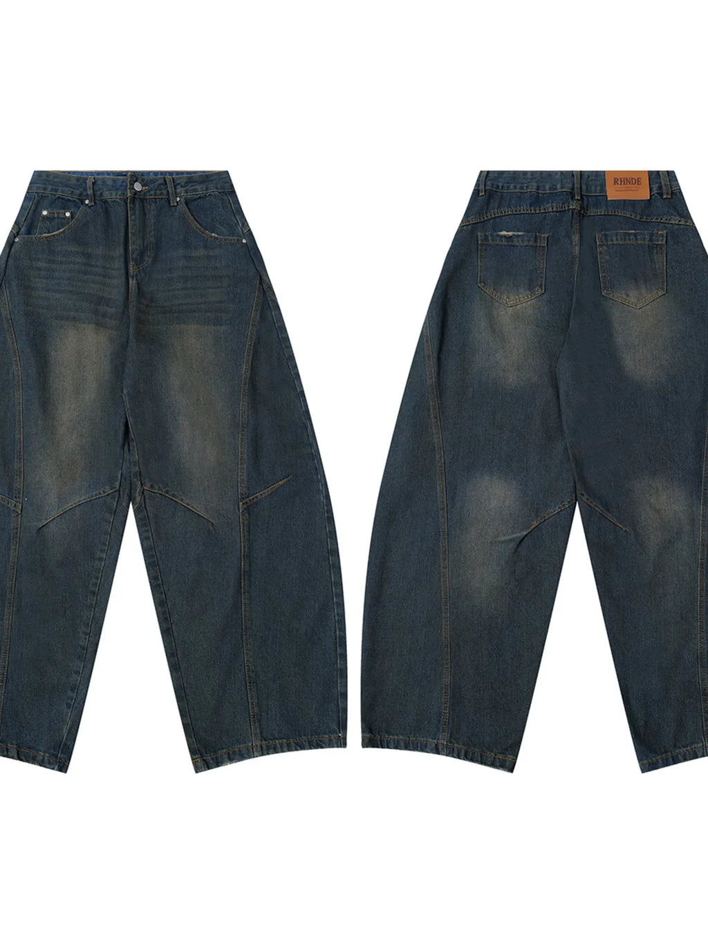 Men's Wide Leg Balloon Denim Jeans - Women / Jeans & Denim by Trendsi | Available at Handbags Specialist Headquarter