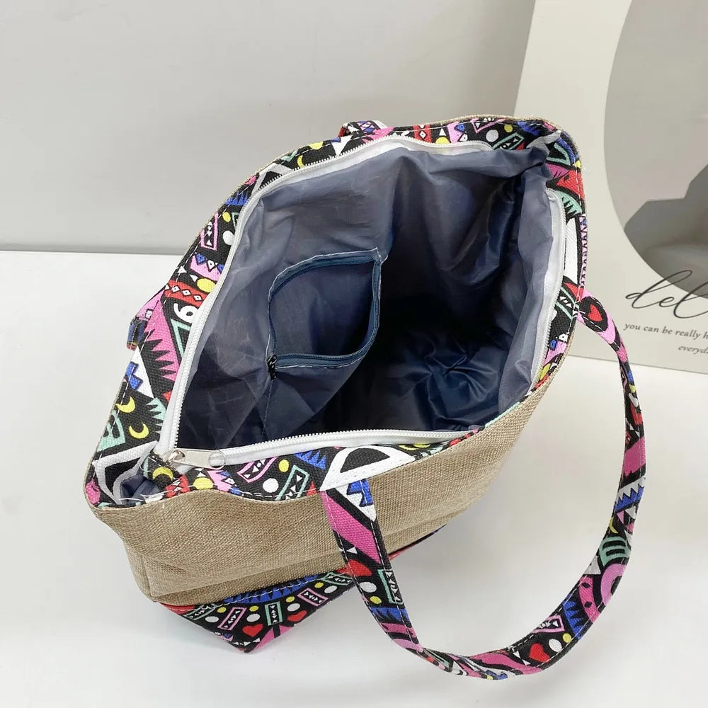 Geometric Medium Tote Bag - Tote Bag by Trendsi | Available at Handbags Specialist Headquarter