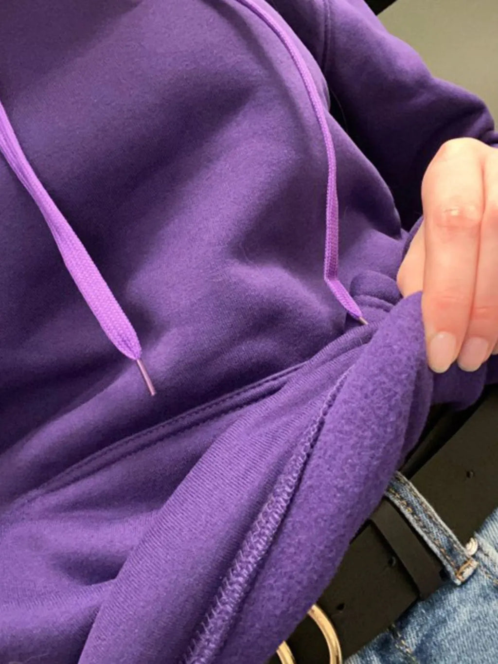 Men's Full Size Drawstring Long Sleeve Hoodie Plus Size - Men's Sweatshirts by Trendsi | Available at Handbags Specialist Headquarter