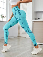 Printed High Waist Active Leggings - Leggings by Trendsi | Available at Handbags Specialist Headquarter