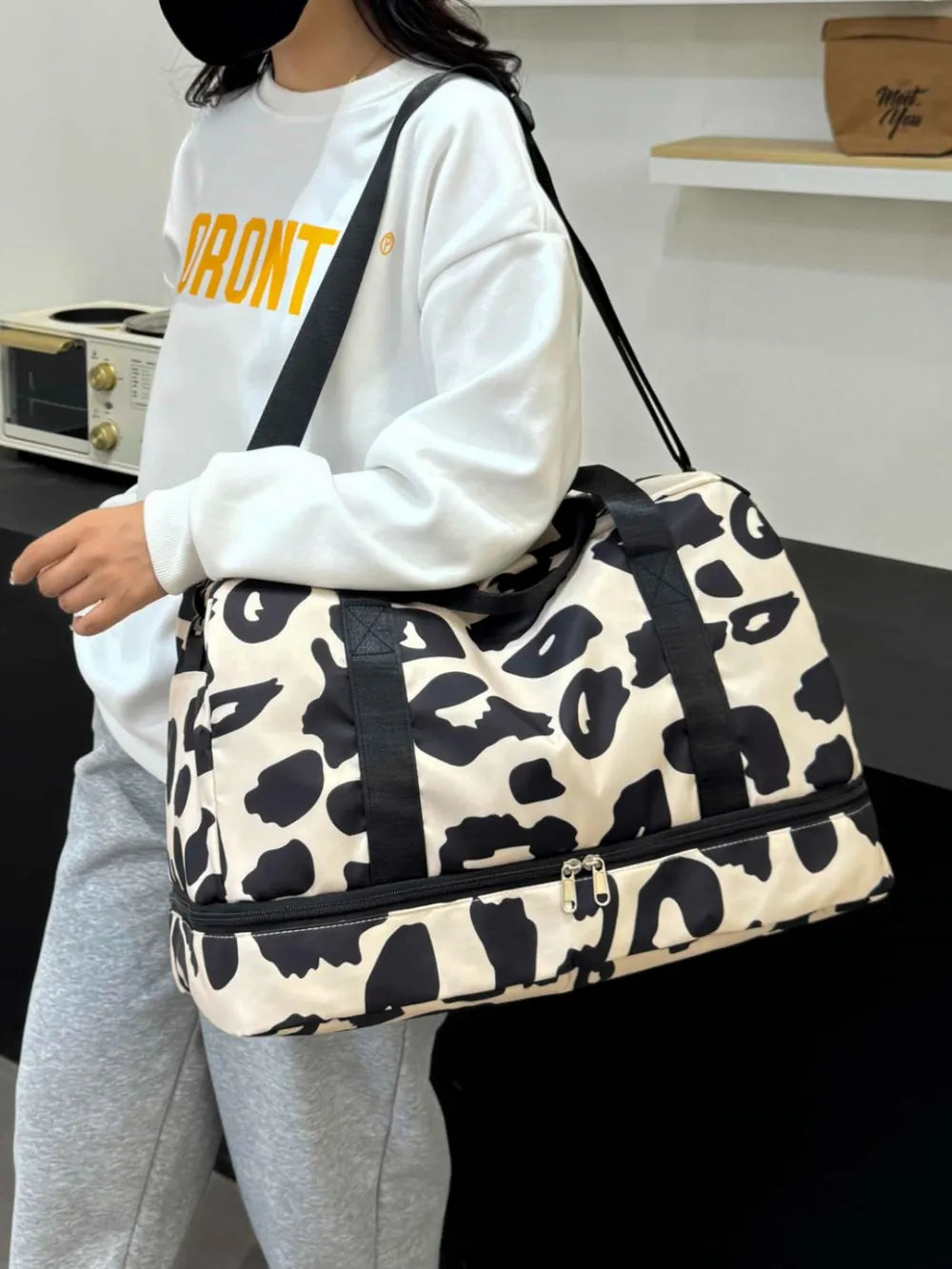 Oxford Cloth Leopard Travel Bag - travel-bag by Trendsi | Available at Handbags Specialist Headquarter