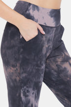 Leggings Depot Tie-Dye High Waist Cropped Leggings - Leggings by Trendsi | Available at Handbags Specialist Headquarter