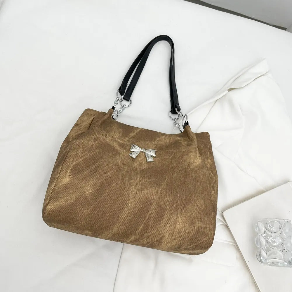 Bow Polyester Medium Tote Bag - Tote Bag by Trendsi | Available at Handbags Specialist Headquarter