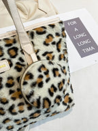 Leopard Faux Fur Tote Bag with Coin Purse - Tote Bag by Trendsi | Available at Handbags Specialist Headquarter