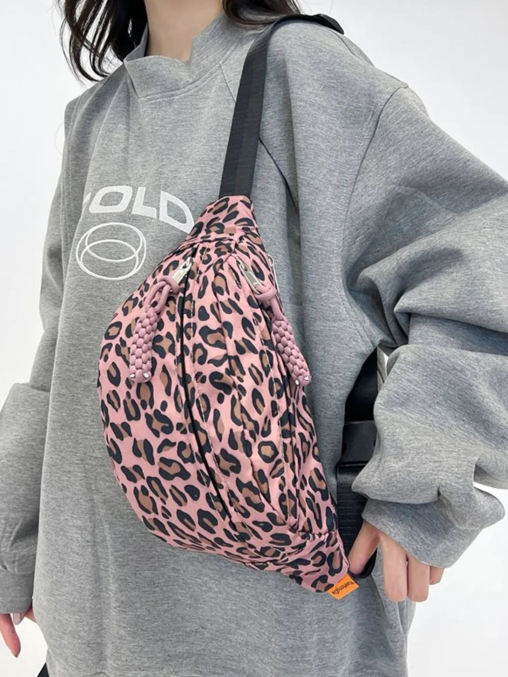 Leopard Nylon Crossbody Bag - Handbags by Trendsi | Available at Handbags Specialist Headquarter