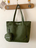 Canvas Tote Bag with Pouch - Tote Bag by Trendsi | Available at Handbags Specialist Headquarter