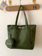 Canvas Tote Bag with Pouch - Tote Bag by Trendsi | Available at Handbags Specialist Headquarter