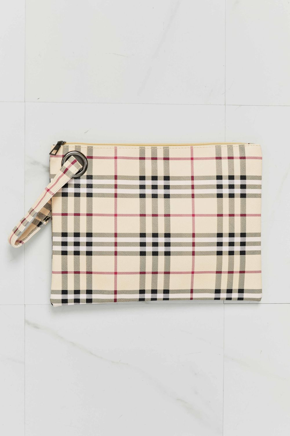 Carry Your Love Plaid Wristlet - Handbags by Trendsi | Available at Handbags Specialist Headquarter