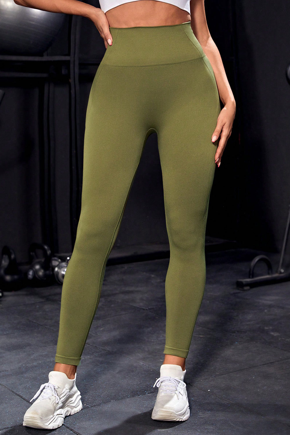 Wide Waistband Sports Leggings - Leggings by Trendsi | Available at Handbags Specialist Headquarter