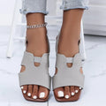 Cut-Out Open Toe Flats Sandals - Women Sandals by Trendsi | Available at Handbags Specialist Headquarter