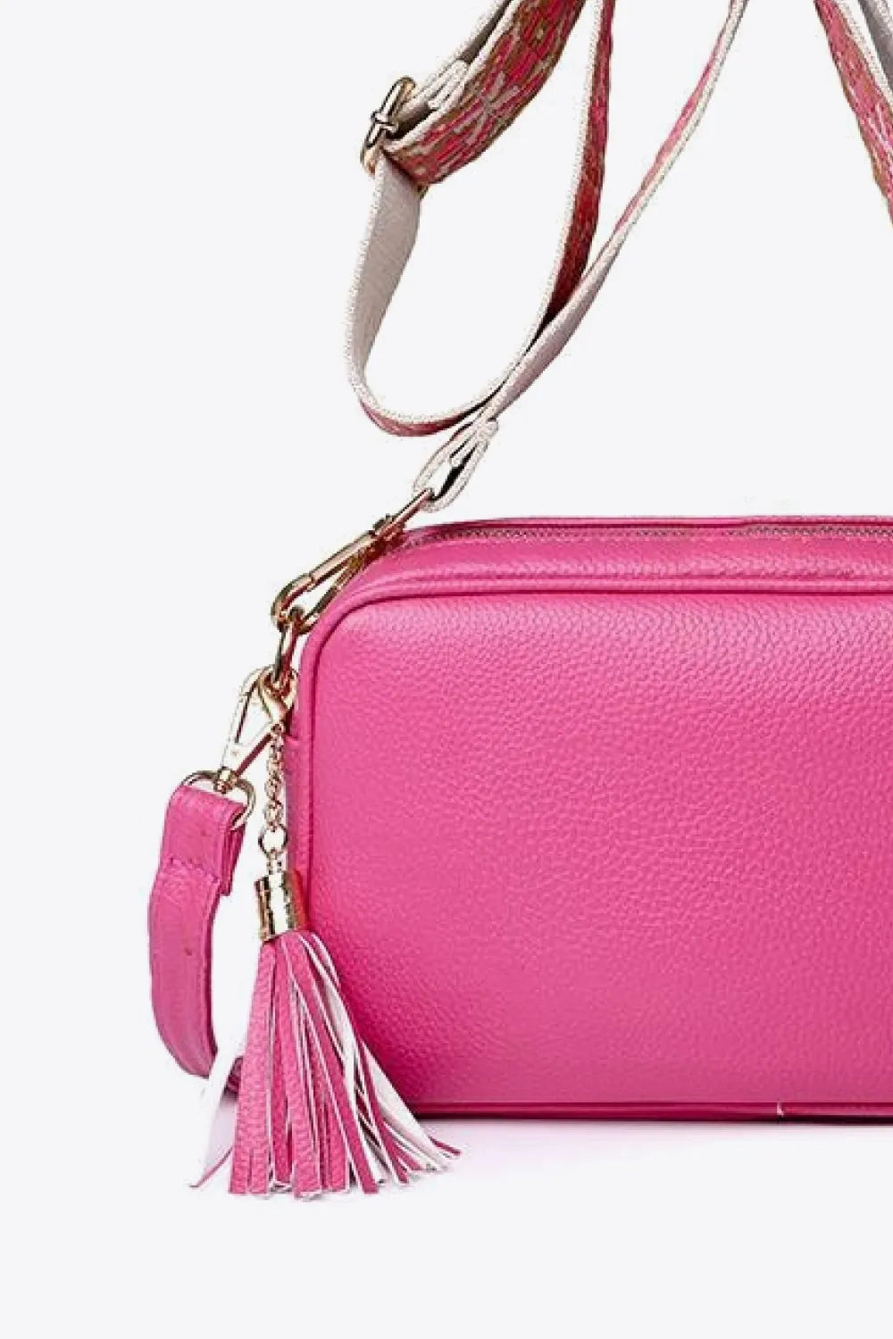 PU Leather Tassel Crossbody Bag - handbags by Trendsi | Available at Handbags Specialist Headquarter