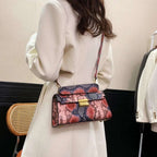 PU Leather Snakeskin Print Crossbody Bag - Crossbody Bag by Trendsi | Available at Handbags Specialist Headquarter