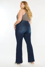 Kancan Full Size Mid Rise Flare Jeans - Sleepwear by Trendsi | Available at Handbags Specialist Headquarter