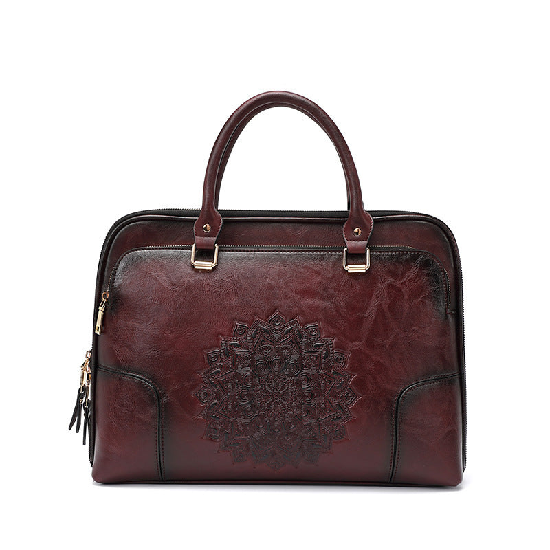 Heritage Elegance: Vintage Embossed Tote - Tote Bag by Trendsi | Available at Handbags Specialist Headquarter