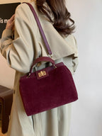 Solid Color Handbag with Removable Strap - handbags by Trendsi | Available at Handbags Specialist Headquarter