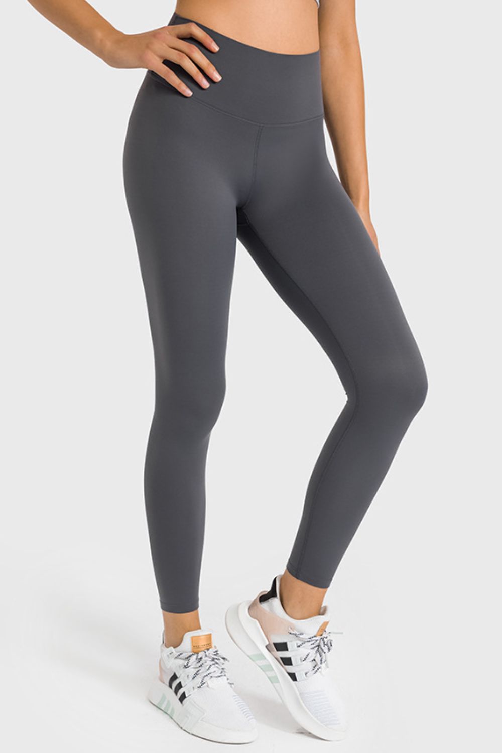 Millennia High Waist Ankle-Length Yoga Leggings - Leggings by Trendsi | Available at Handbags Specialist Headquarter