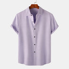 Men's Plus Size Casual Short Sleeve Button-Up Shirt - Men's Shirts by Trendsi | Available at Handbags Specialist Headquarter