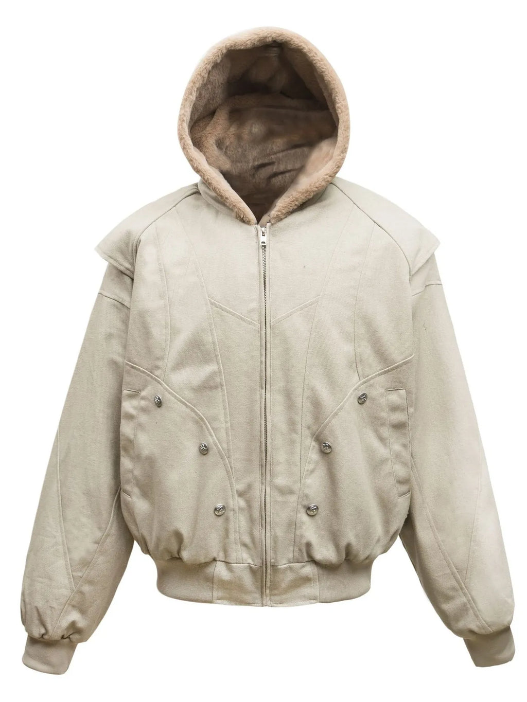Men's Sherpa Lined Hooded Bomber Jacket - Men's jackets by Trendsi | Available at Handbags Specialist Headquarter