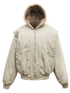 Men's Sherpa Lined Hooded Bomber Jacket - Men's jackets by Trendsi | Available at Handbags Specialist Headquarter