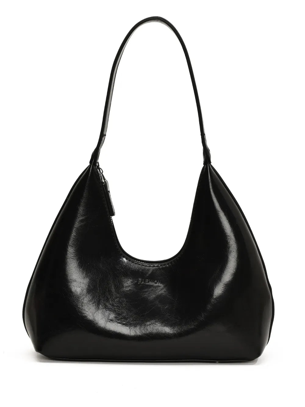 PU Leather Moon Shape Shoulder Bag - Tote Bag by Trendsi | Available at Handbags Specialist Headquarter