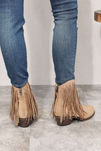 Legend Women's Fringe Cowboy Western Ankle Boots - Women Sandals by Trendsi | Available at Handbags Specialist Headquarter