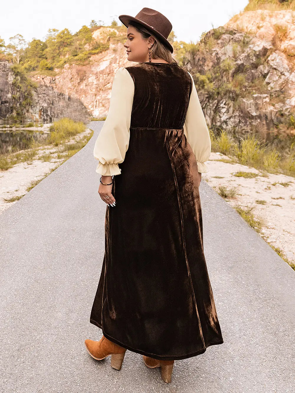 Plus Size Embroidered Square Neck Dress - Dresses by Trendsi | Available at Handbags Specialist Headquarter