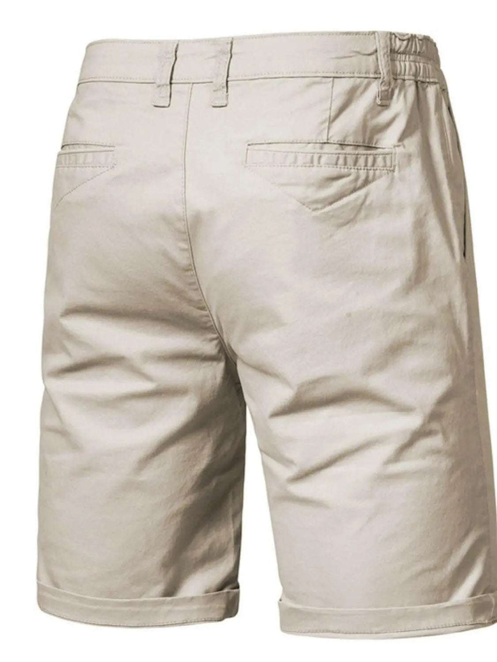 Men's Elastic Waist Shorts with Pockets - Men's Pants by Trendsi | Available at Handbags Specialist Headquarter