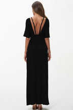 Shiny Strappy Neck Maxi Dress - Maxi Dress by Trendsi | Available at Handbags Specialist Headquarter