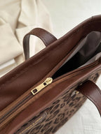 Leopard Polyester Tote Bag - Tote Bag by Trendsi | Available at Handbags Specialist Headquarter