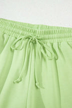 Loose V Neck Half Sleeve Tee and Drawstring Shorts Plus Size - Dresses by Trendsi | Available at Handbags Specialist Headquarter