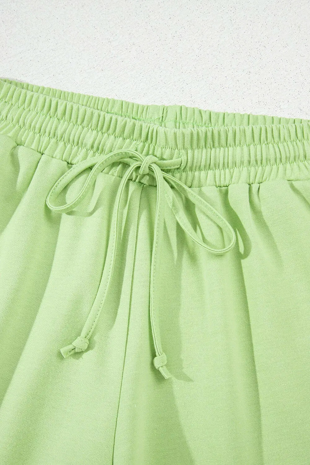 Loose V Neck Half Sleeve Tee and Drawstring Shorts Plus Size - Dresses by Trendsi | Available at Handbags Specialist Headquarter