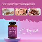 Hair Growth Vitamins with Biotin & Collagen, 60-Day Supply