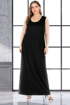 Plus Size Scoop Neck Maxi Tank Dress - Dresses by Trendsi | Available at Handbags Specialist Headquarter