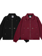 Men's Zip Up Long Sleeve Jacket - Men's jackets by Trendsi | Available at Handbags Specialist Headquarter