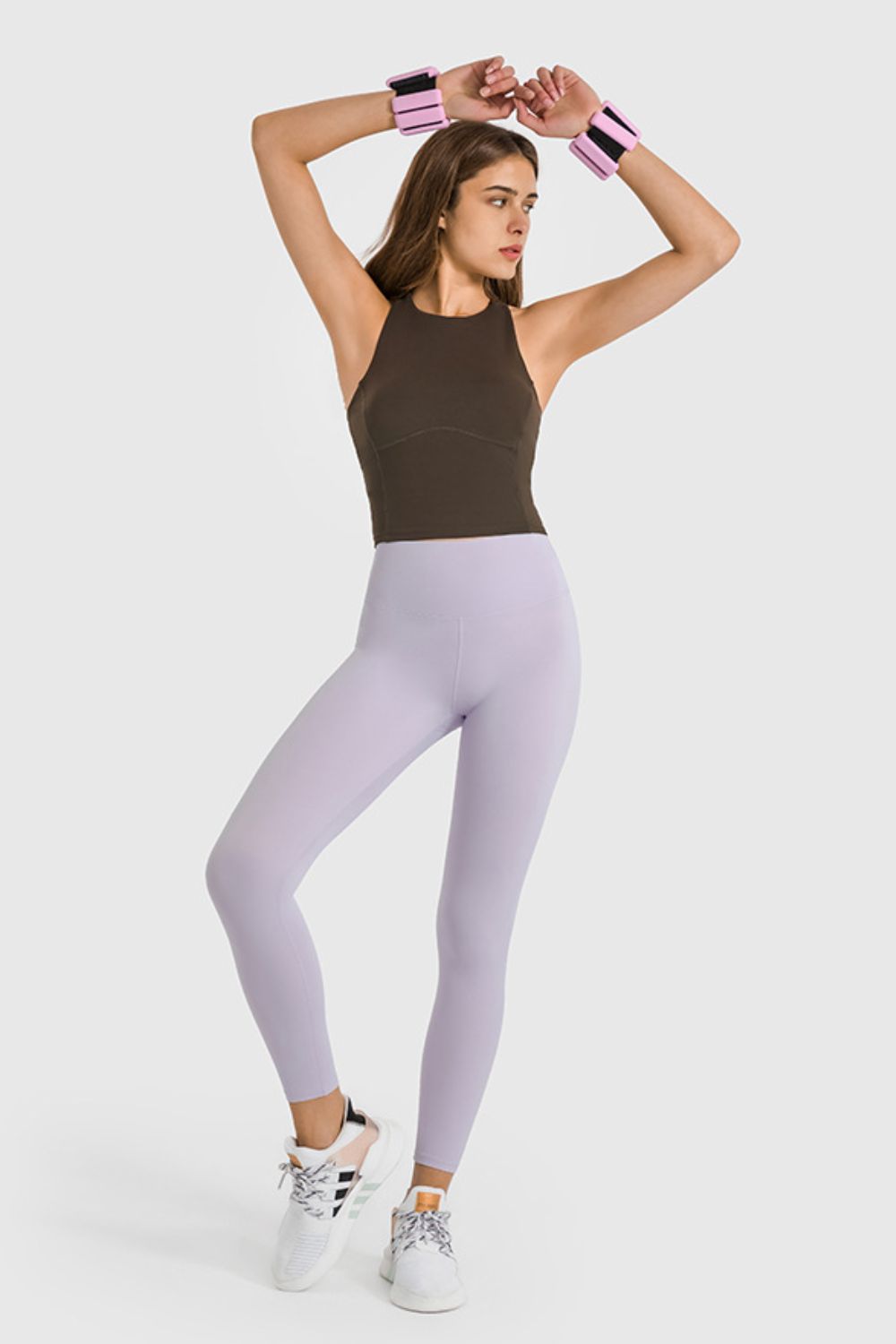 Millennia High Waist Ankle-Length Yoga Leggings - Leggings by Trendsi | Available at Handbags Specialist Headquarter
