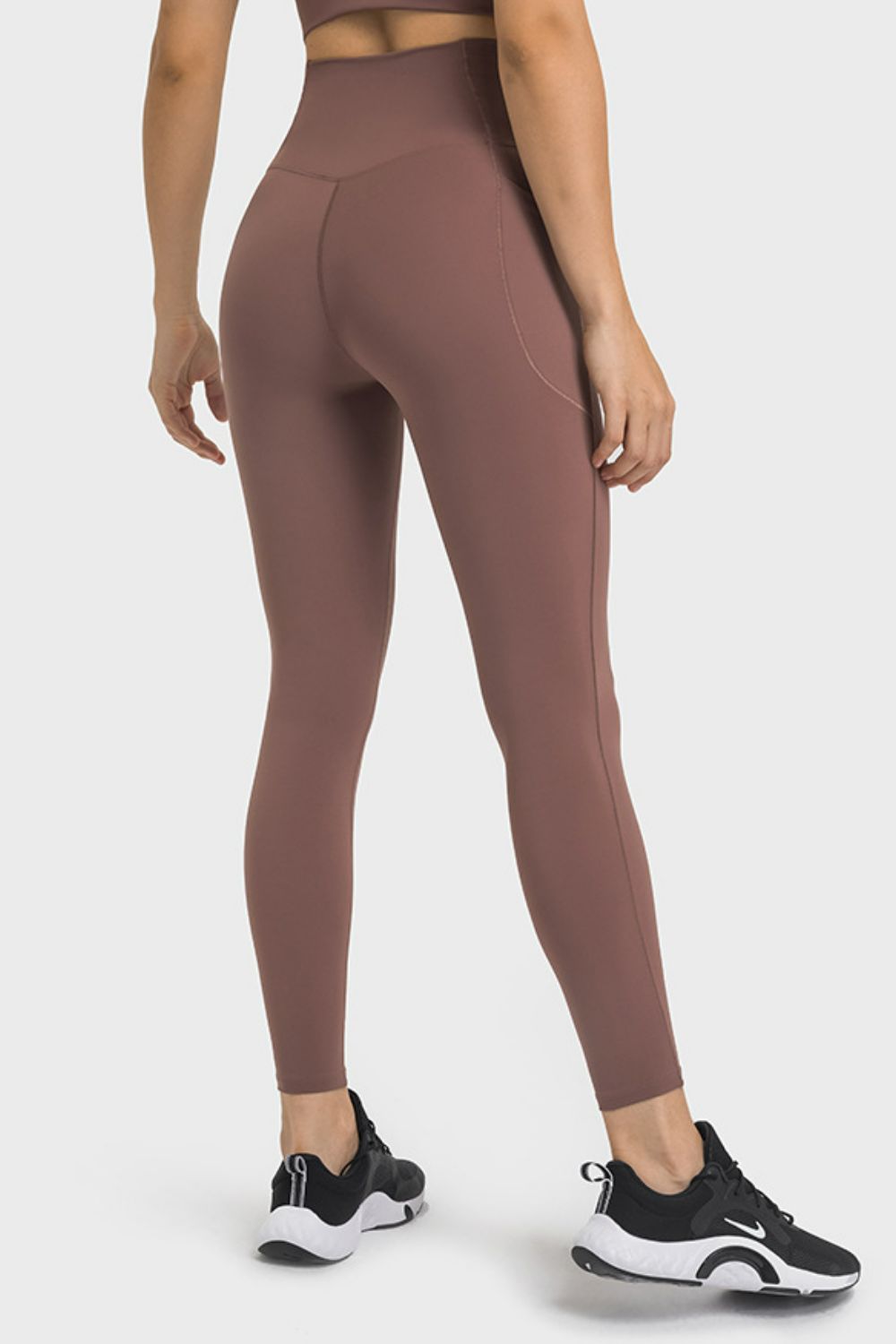 Millennia V-Waist Yoga Leggings with Pockets - Leggings by Trendsi | Available at Handbags Specialist Headquarter
