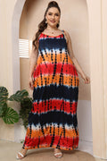Plus Size Tie-Shoulder Maxi Dress - Dresses by Trendsi | Available at Handbags Specialist Headquarter