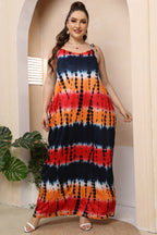 Plus Size Tie-Shoulder Maxi Dress - Dresses by Trendsi | Available at Handbags Specialist Headquarter