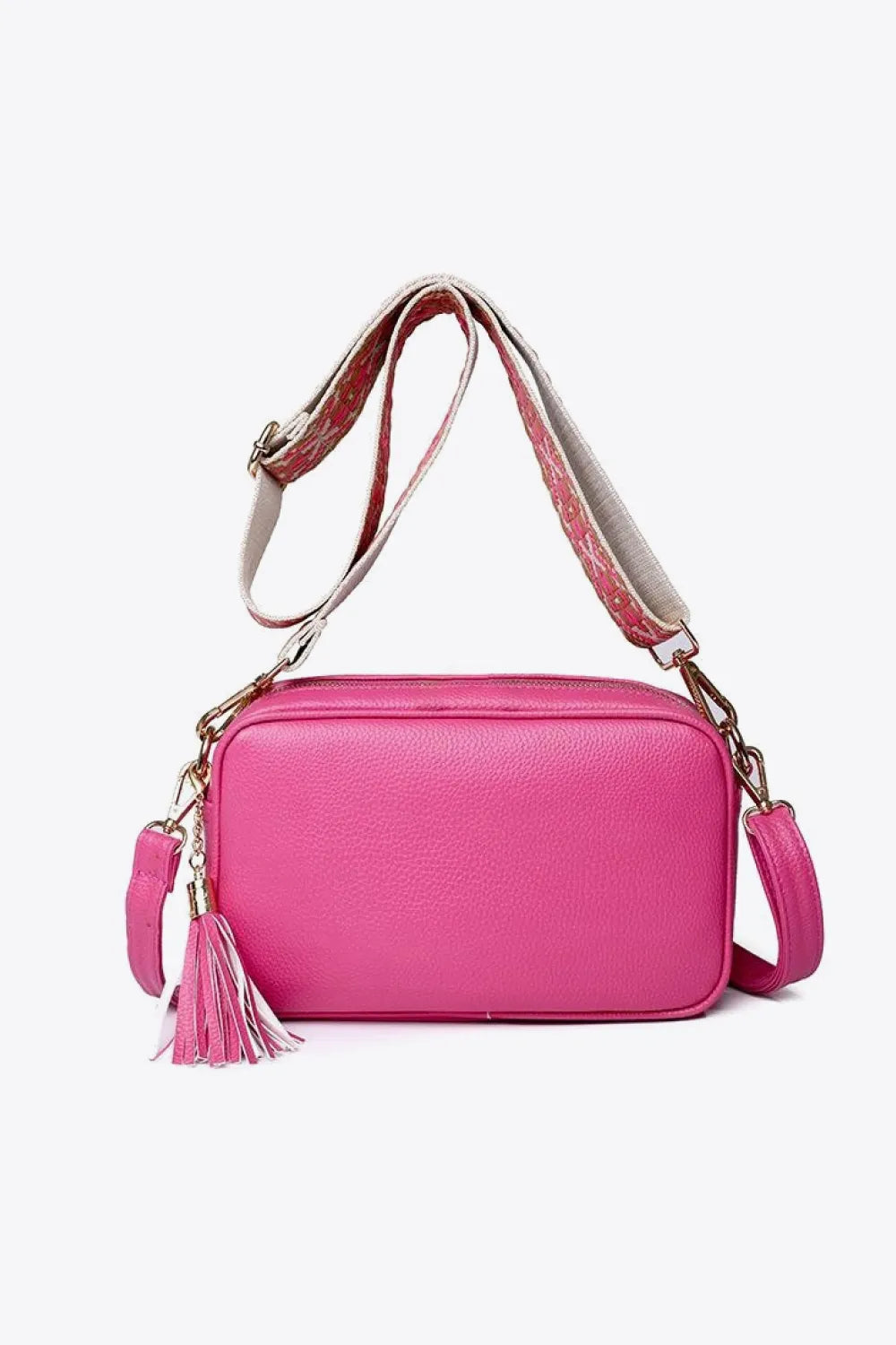 PU Leather Tassel Crossbody Bag - handbags by Trendsi | Available at Handbags Specialist Headquarter