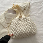Drawstring Bubble Texture Tote Bag - Tote Bag by Trendsi | Available at Handbags Specialist Headquarter