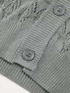 Buttoned Front Openwork Cardigan - Tops by Trendsi | Available at Handbags Specialist Headquarter