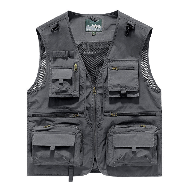 SwiftDry Mesh Vest for Men - Men's Zip Up Vest by Trendsi | Available at Handbags Specialist Headquarter