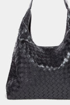 Fame Woven Faux Leather Tote Bag - Handbags by Trendsi | Available at Handbags Specialist Headquarter