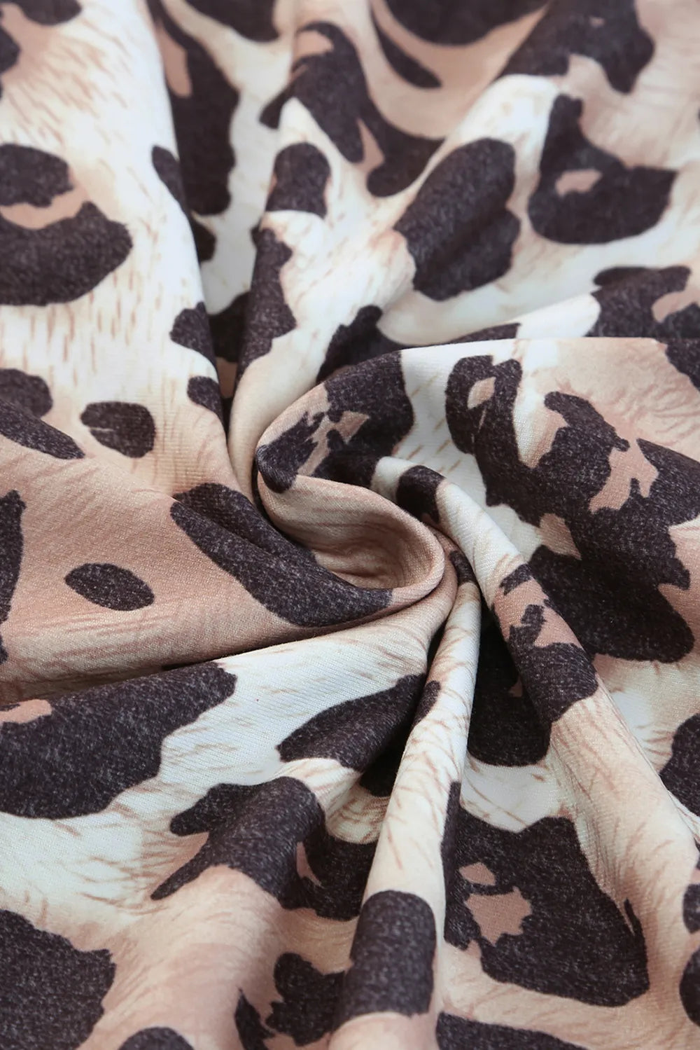 Plus Size Leopard Round Neck Blouse - Plus Size Shirts by Trendsi | Available at Handbags Specialist Headquarter